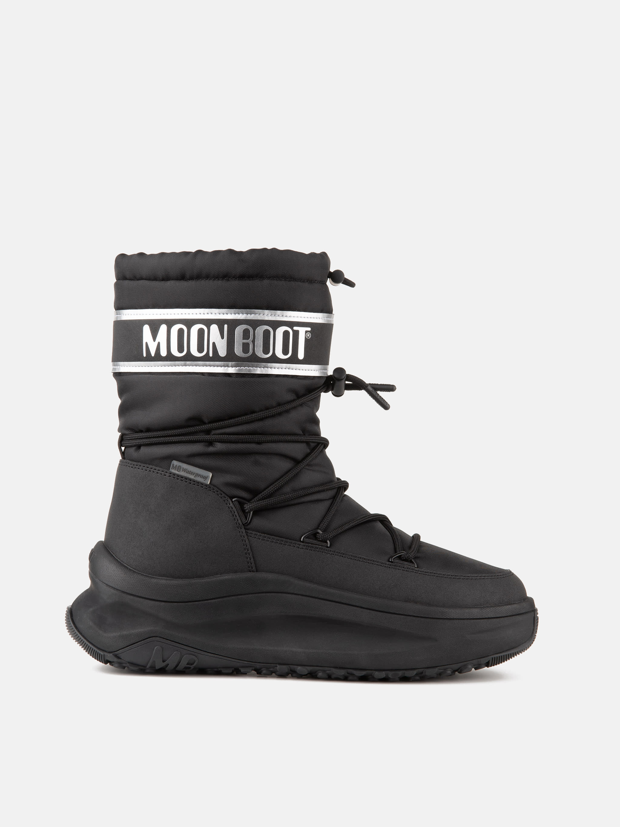 MOON247 BOTTES POLAIRES NOIR ET ARGENT