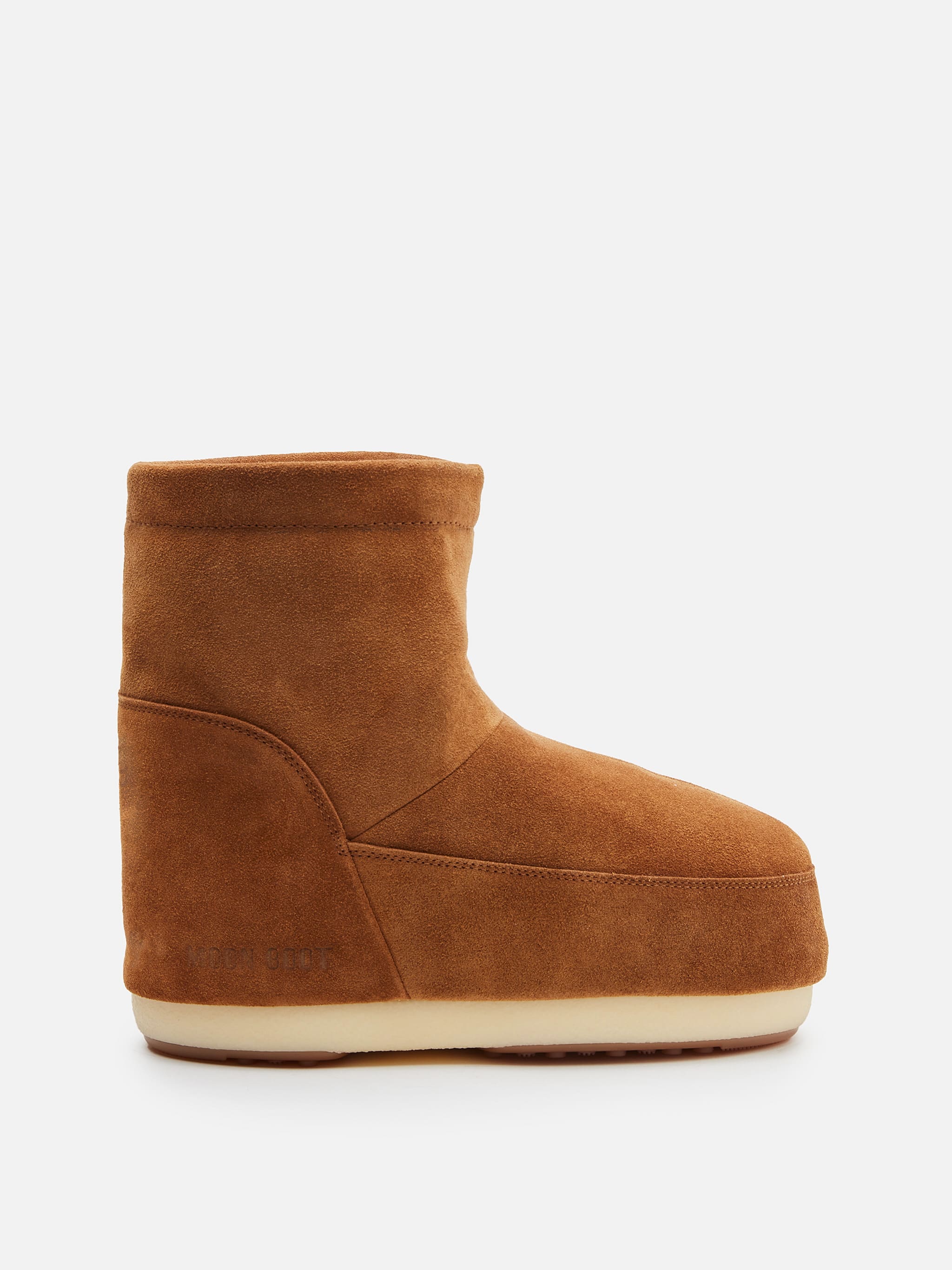 BOOTS EN SUEDINE TAN SANS LACETS