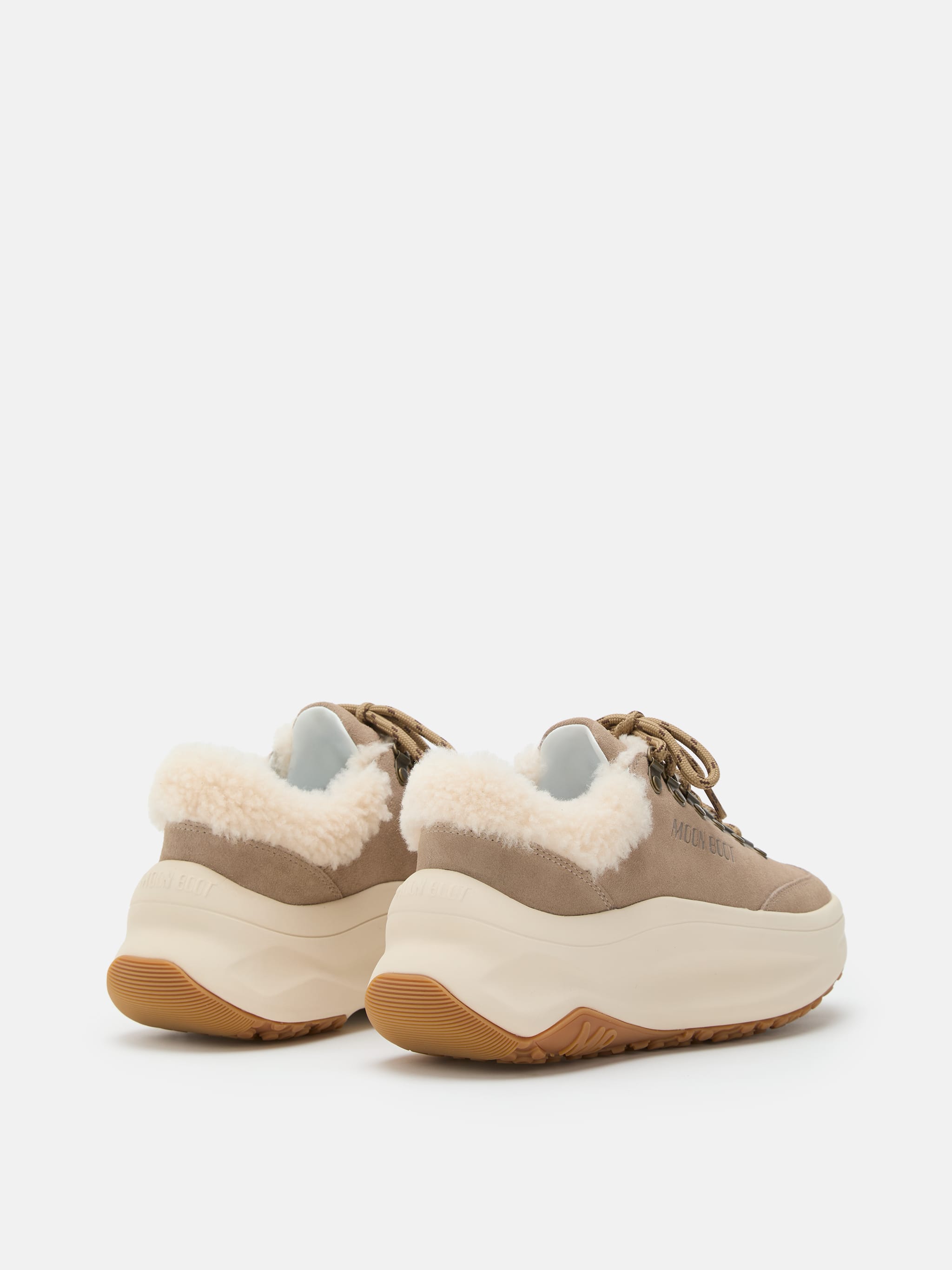 MOON247 CITY BEIGE CHAUSSURES EN PEAU DE MOUTON