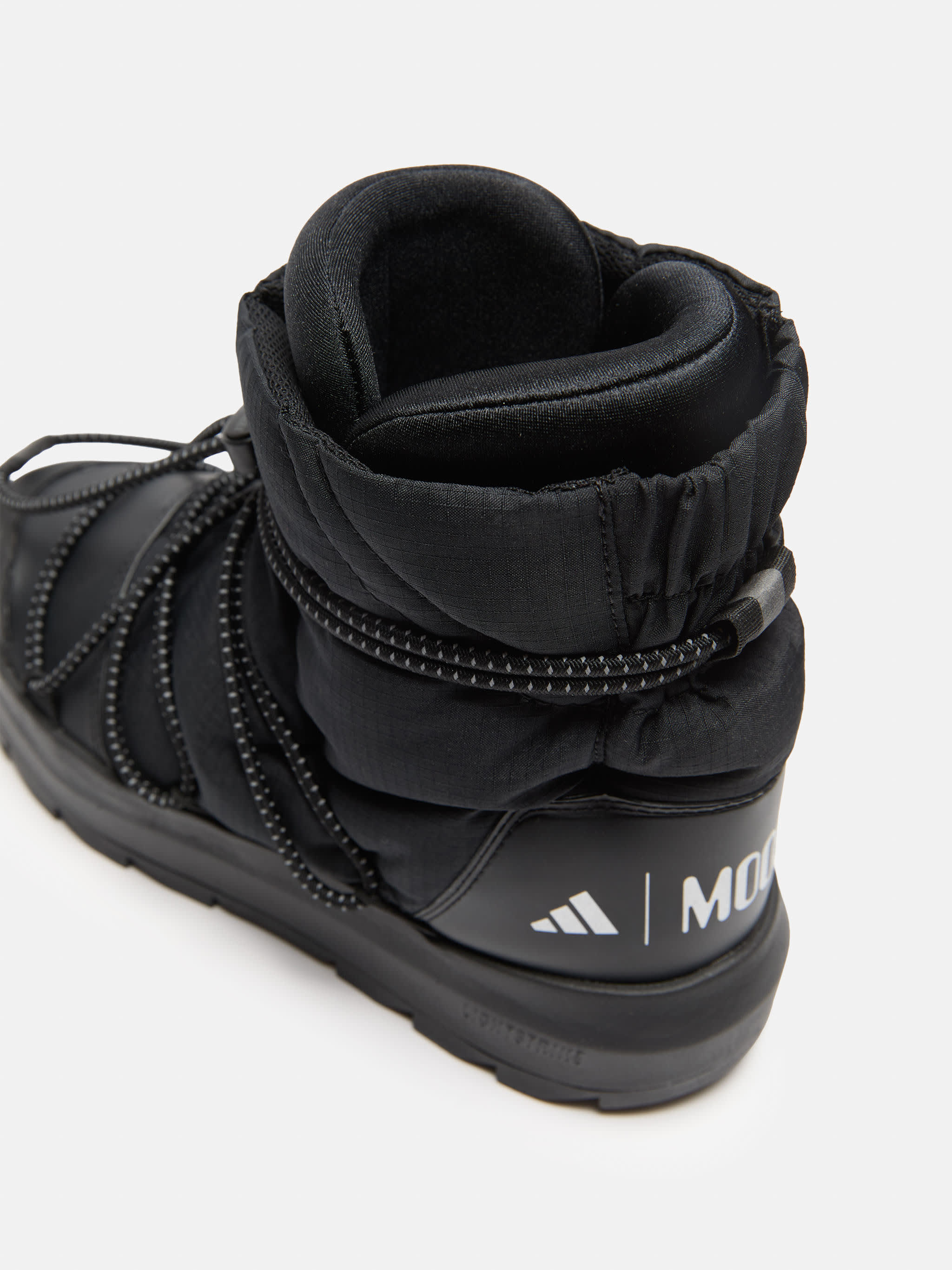 ADIDAS X MOON BOOT BASKETTES NOIR ACE MID-TOP