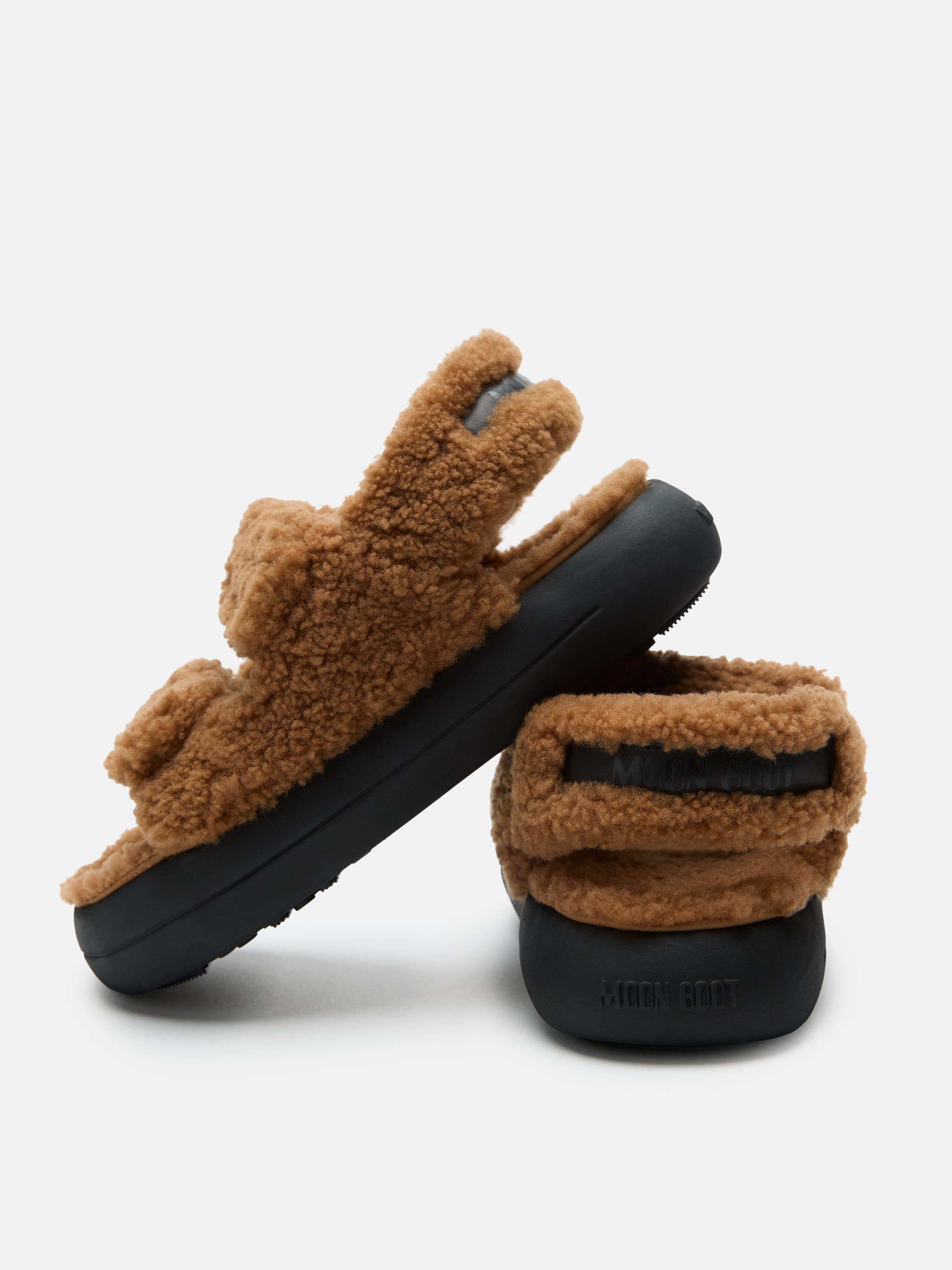 SANDALES MARRON SHEARLING