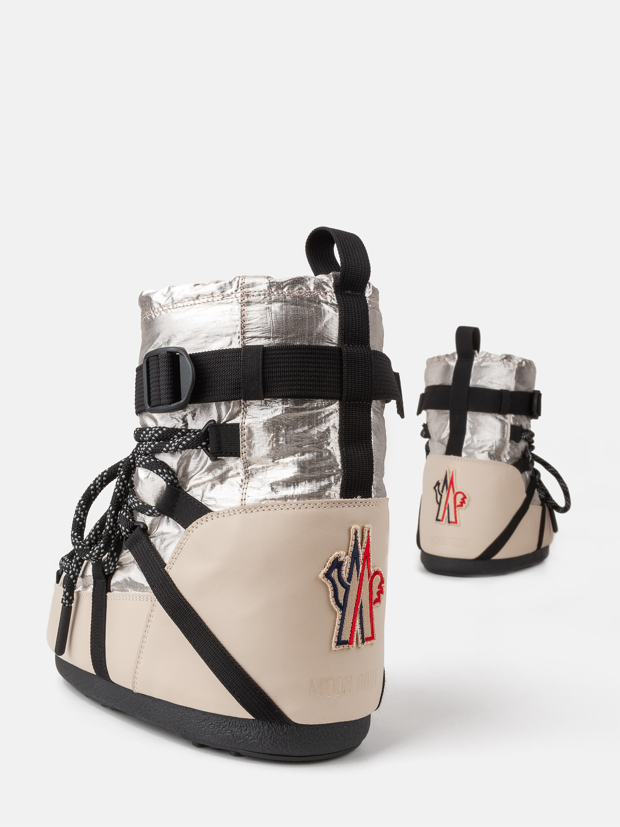 MOON BOOT X MONCLER GRENOBLE ICON LOW OR ROSE