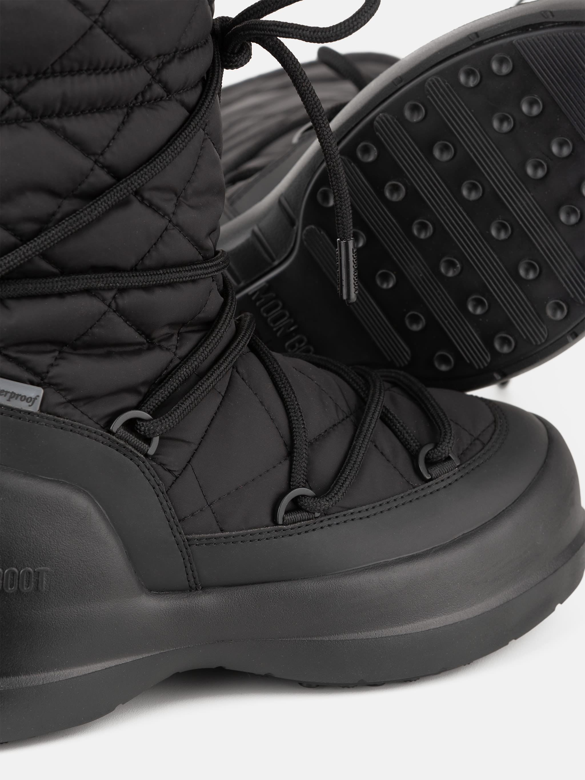 BOTTES HAUTES QUILLÉES NOIR MEZZALUNA