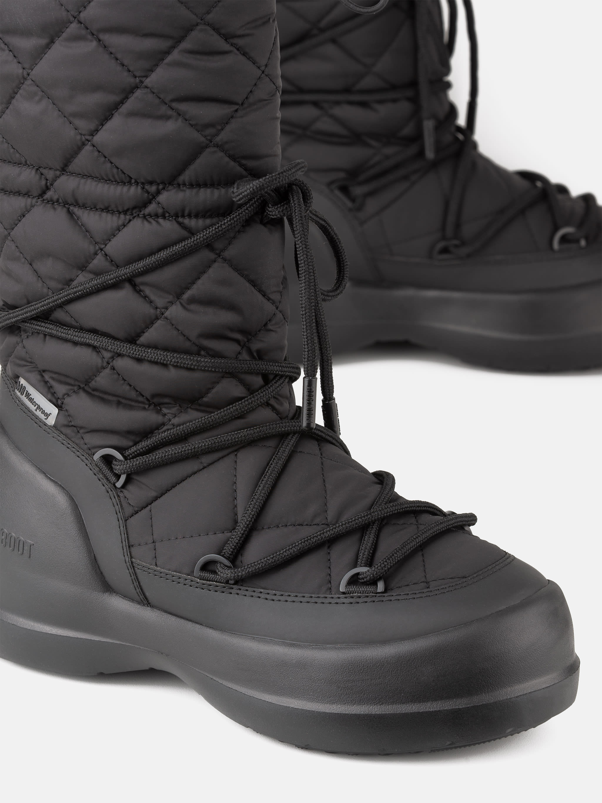 BOTTES HAUTES QUILLÉES NOIR MEZZALUNA