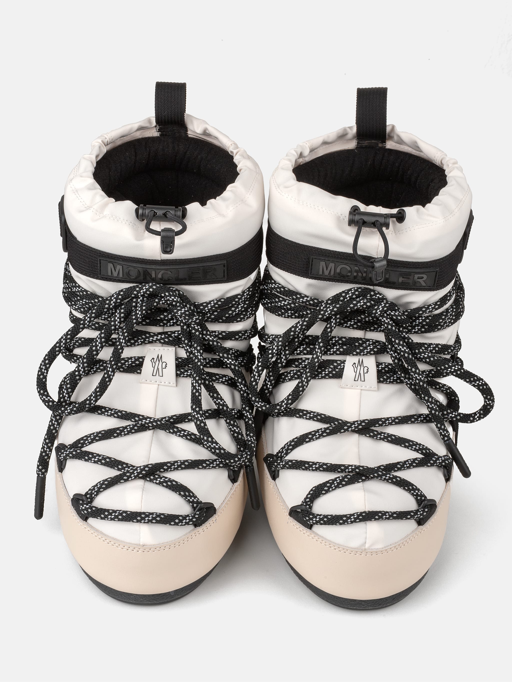 MOON BOOT X MONCLER GRENOBLE ICON LOW BOTTES BLANCHES