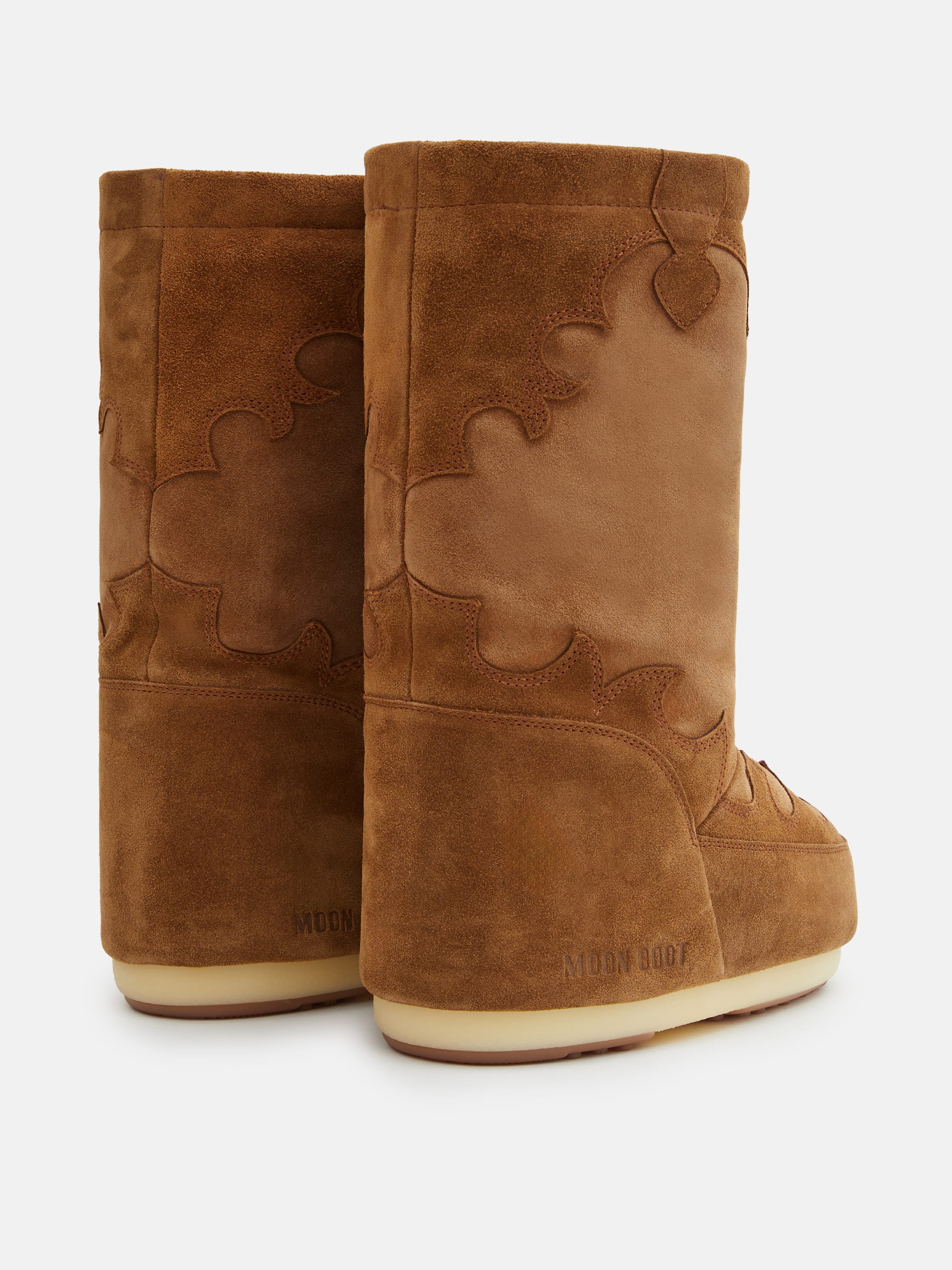 BOTTES BRUN À BRODERIE SUÈDE ICON