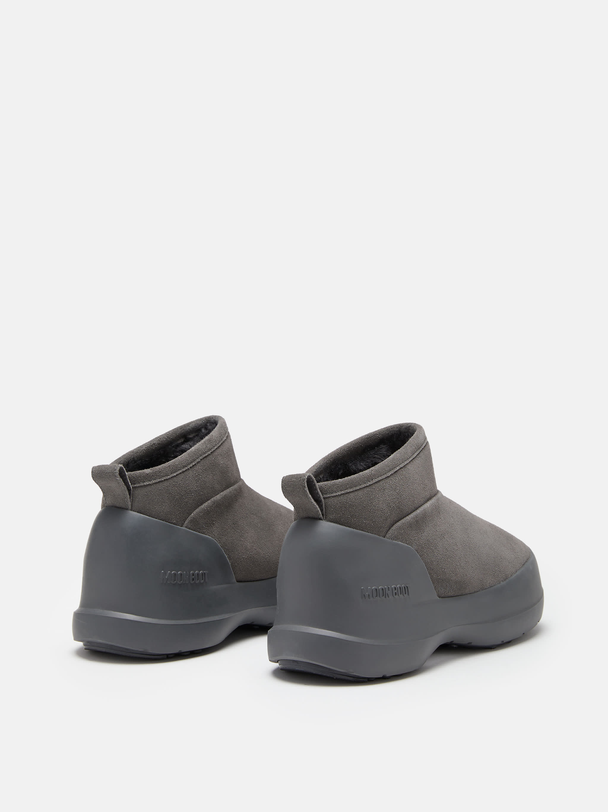 BOTTES BASSES EN SUEDÉ ANTHRACITE MEZZALUNA