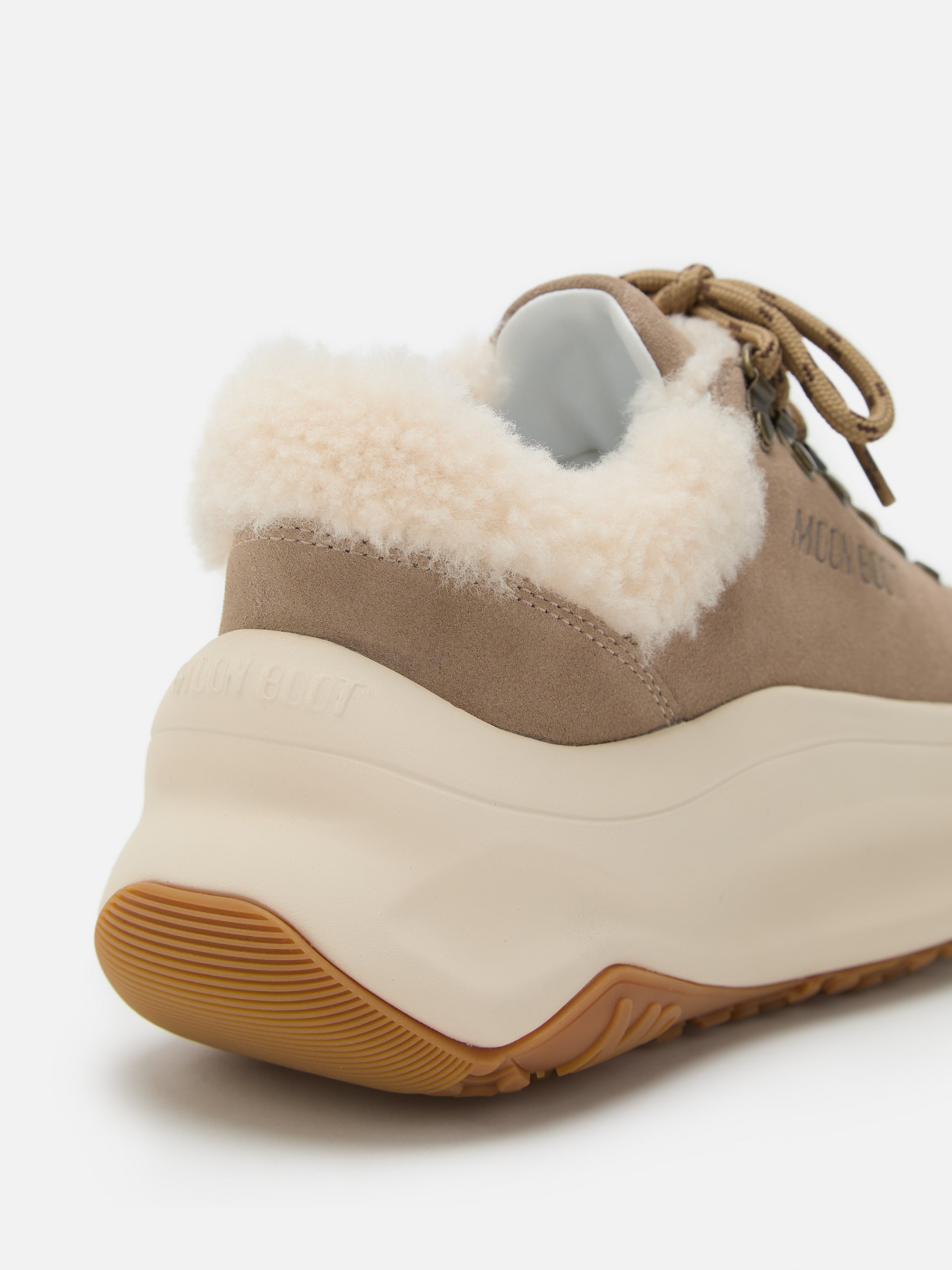 MOON247 CITY BEIGE CHAUSSURES EN PEAU DE MOUTON