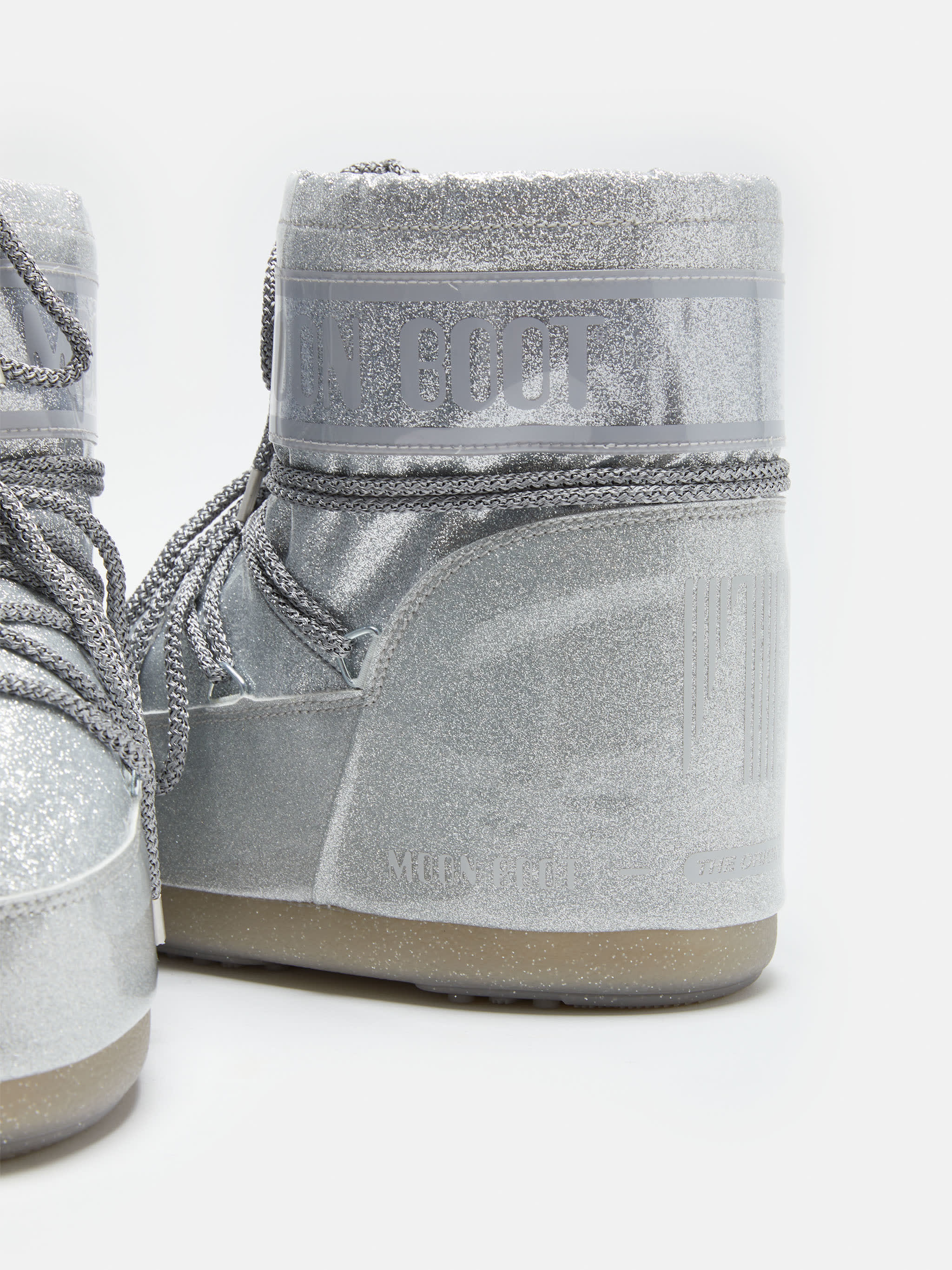 BOTTES ICON LOW À PAILLETES ARGENT