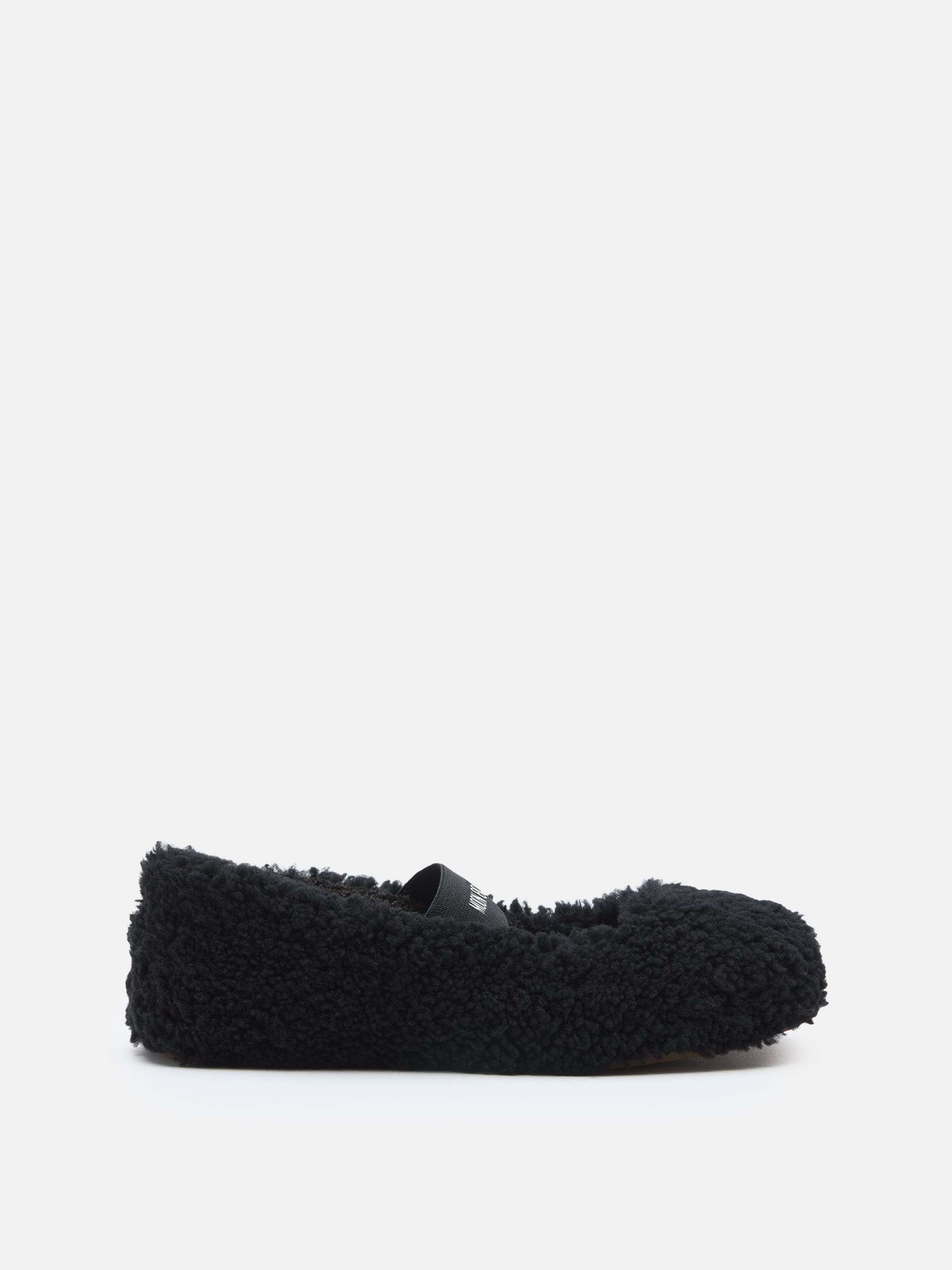 BALLERINES EN PEAU DE MOUTON NOIR