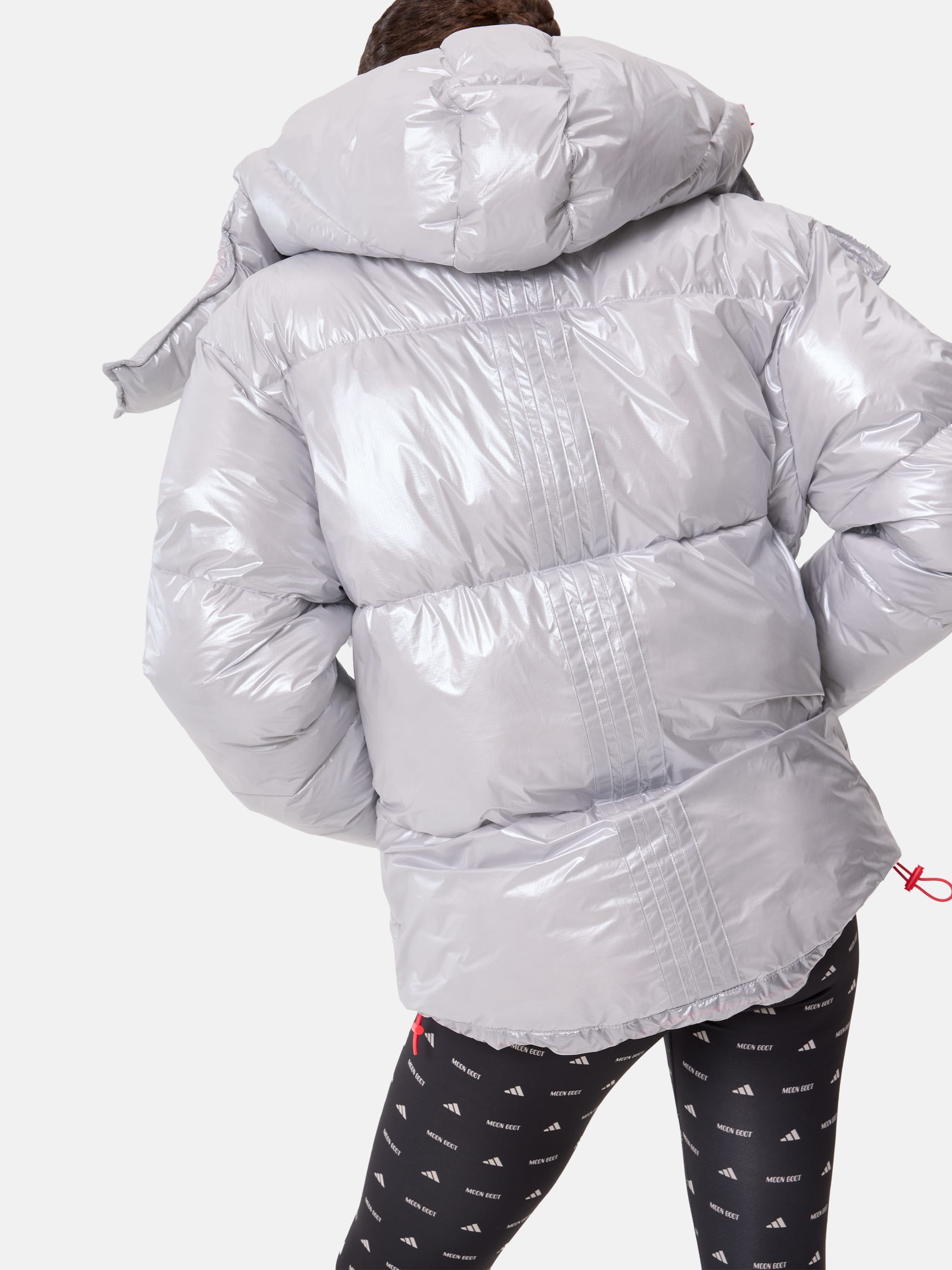 MANTEAU PUFFER ARGENT ADIDAS X MOON BOOT