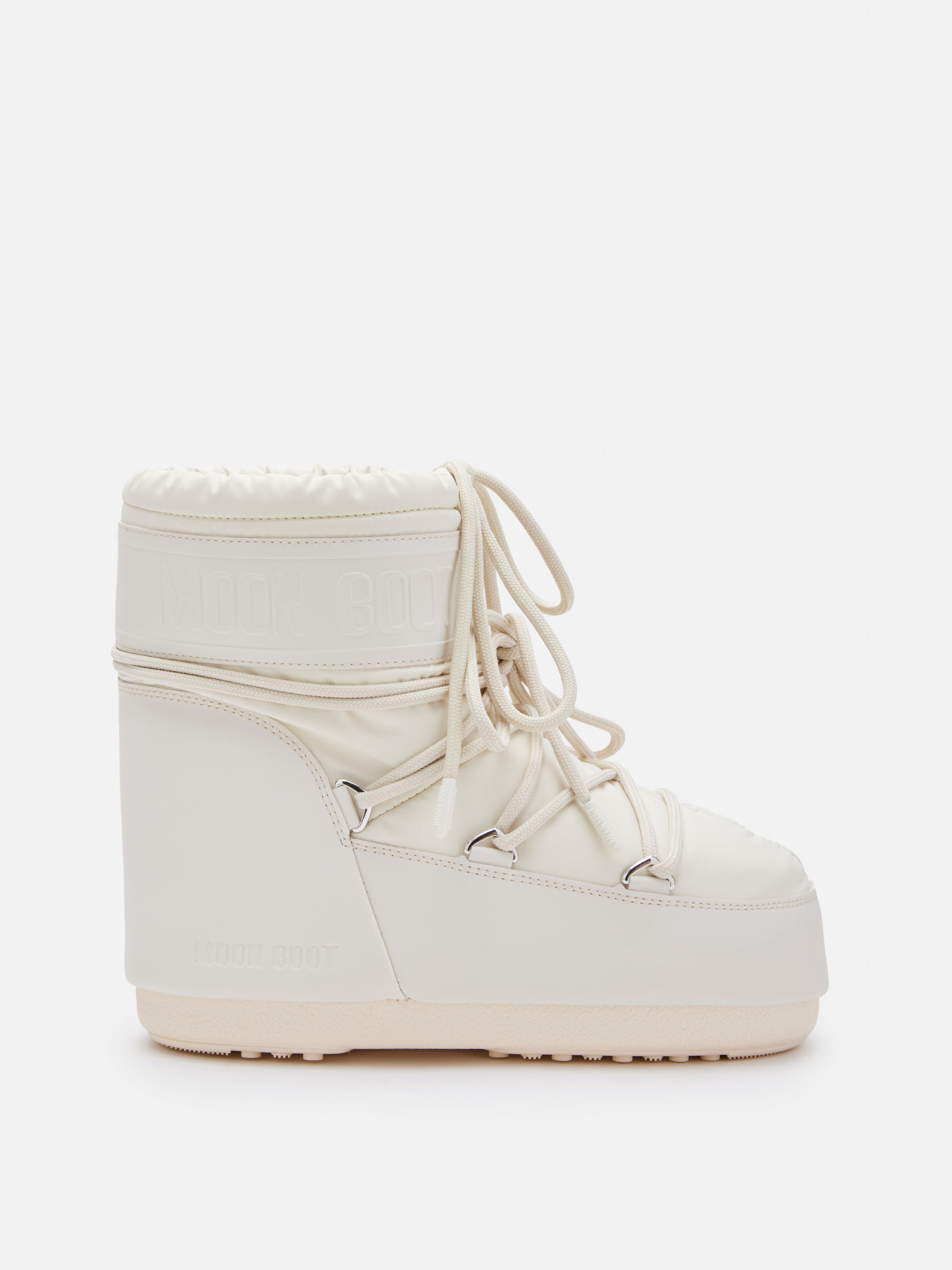 BOTTES EN CAOUTCHOUC CRÊME ICON LOW