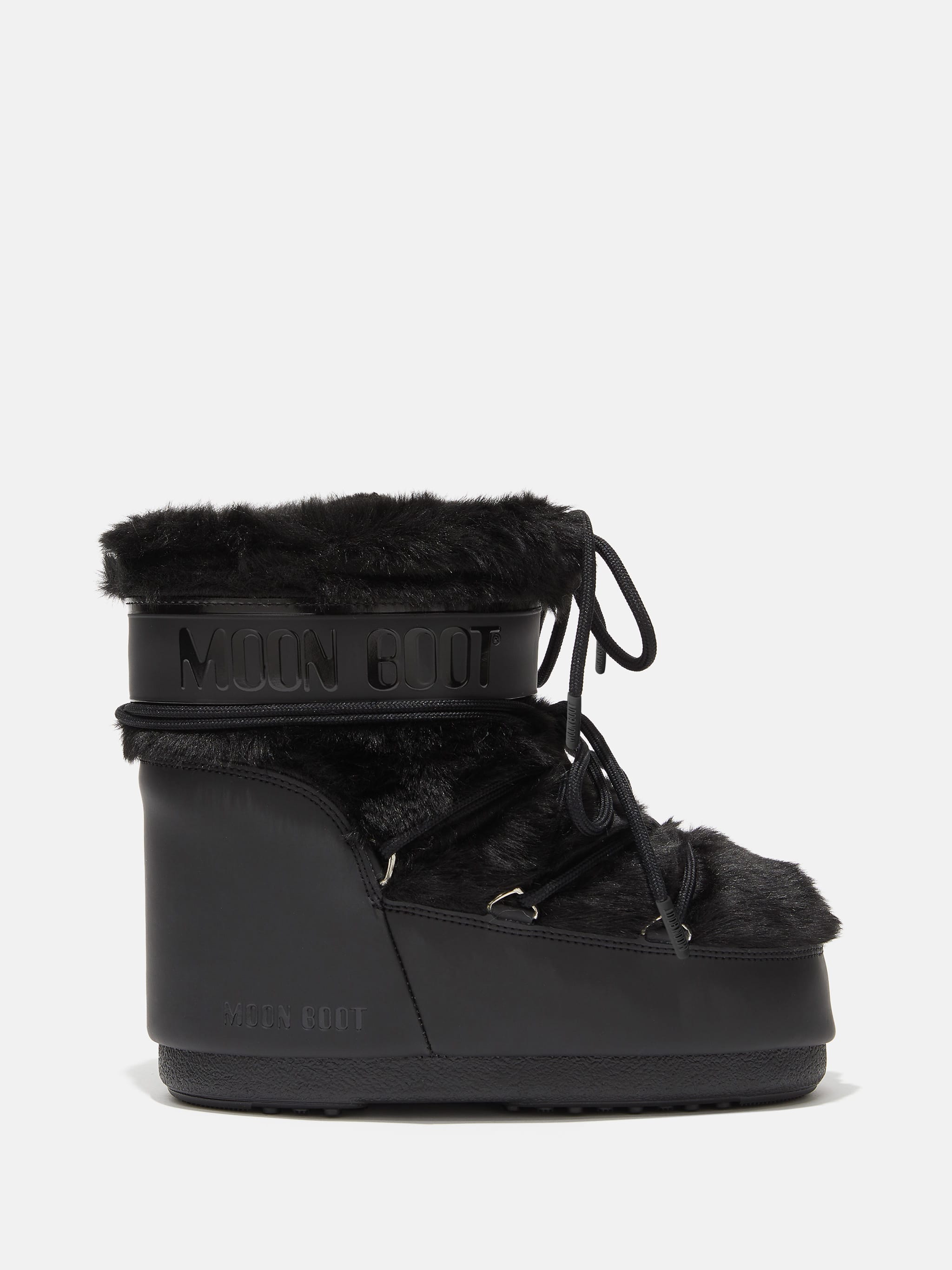 BOTTES ICON LOW NOIR EN FAUX-POIL