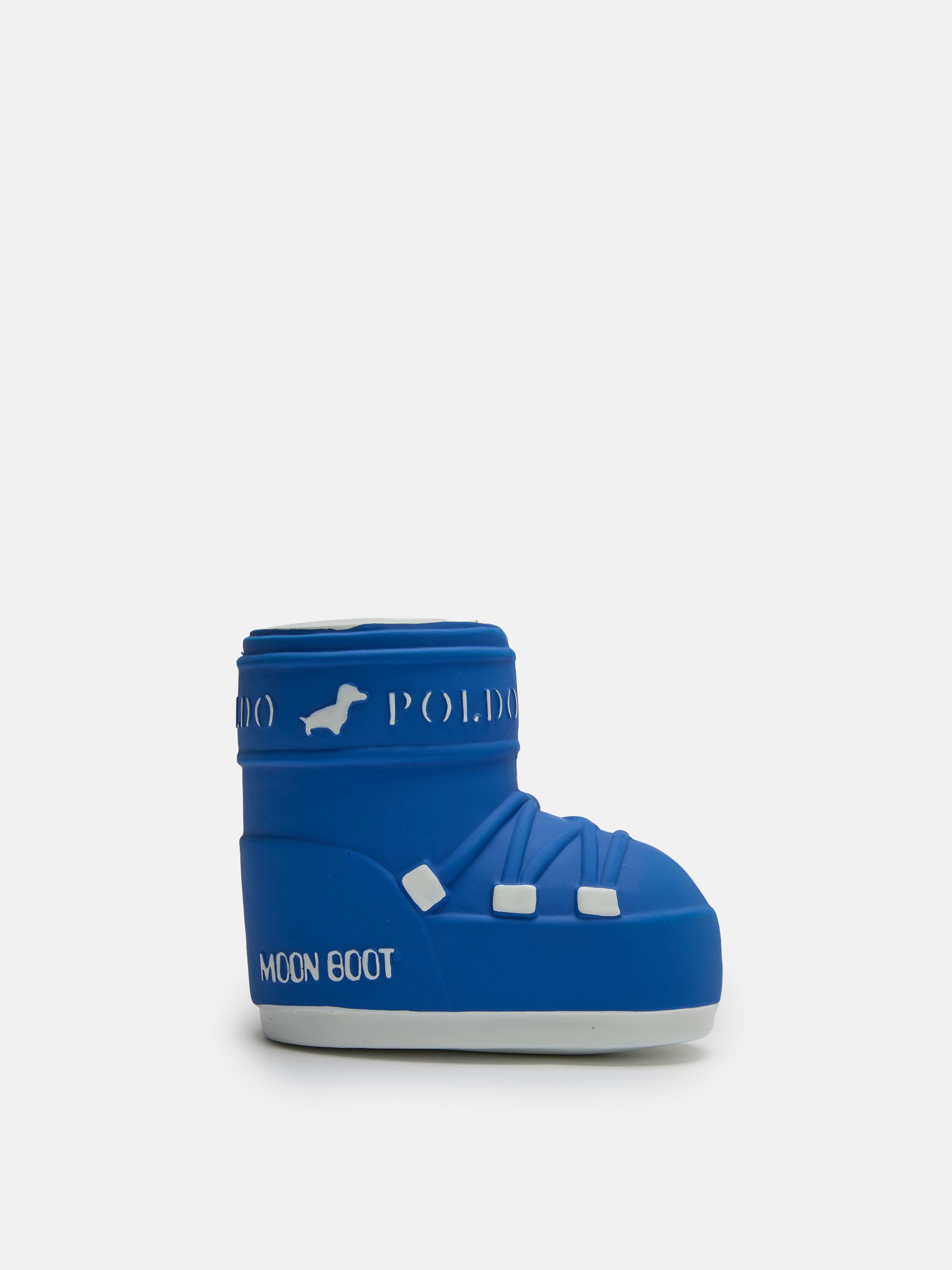 MOON BOOT X POLDO DOG COUTURE JOUET CHIEN BLEU QUI SIFFLE
