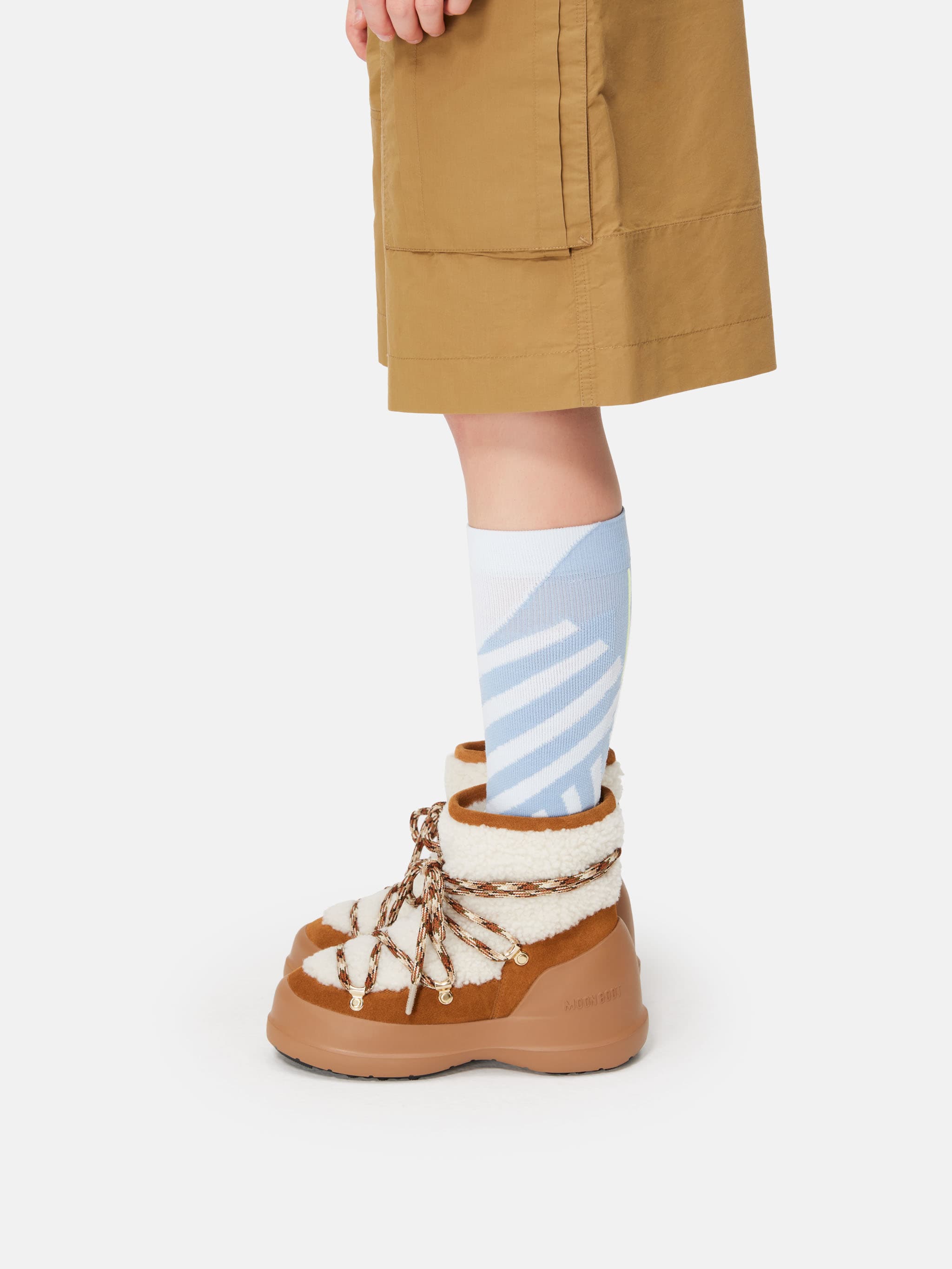 BOTTE LUNA BROWN EN PEAU DE MOUTON