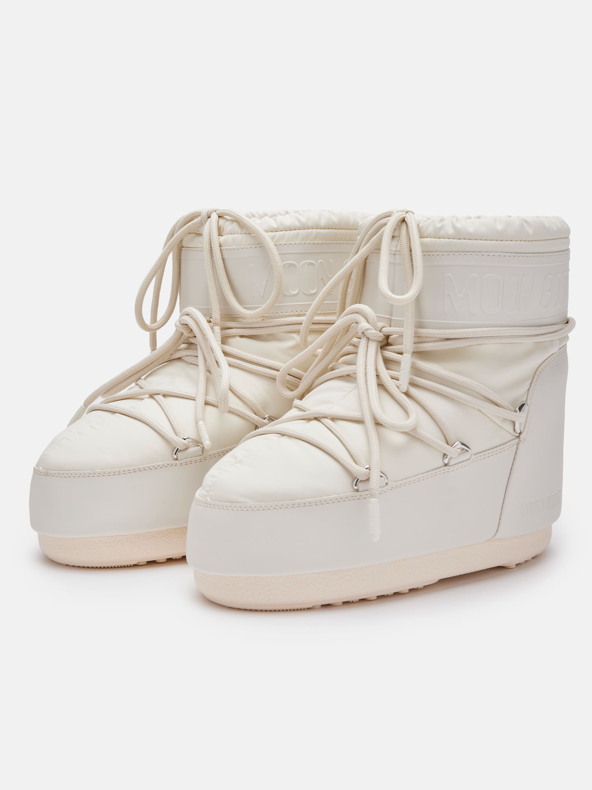 BOTTES EN CAOUTCHOUC CRÊME ICON LOW