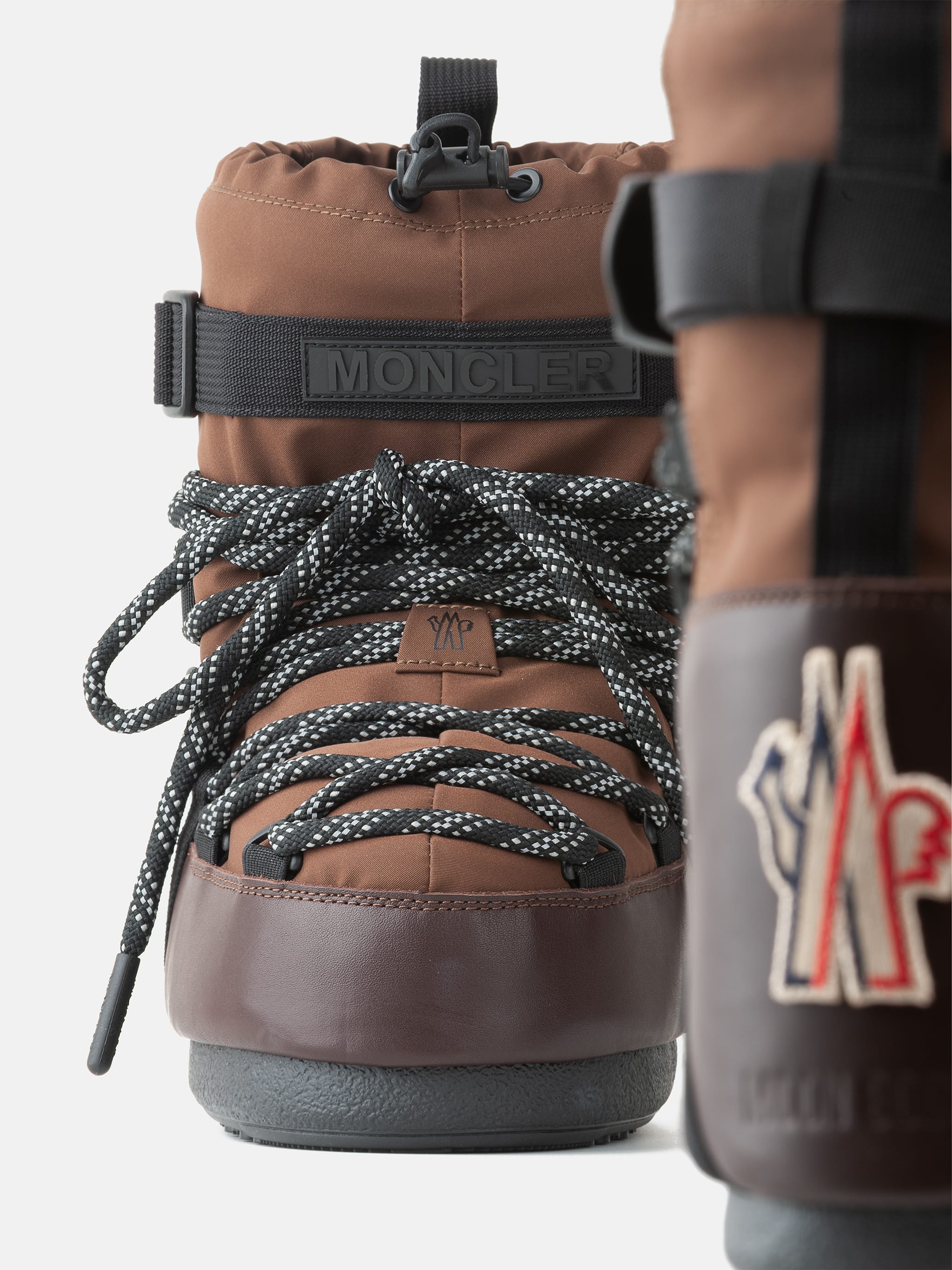 BOTTES MOON BOOT X MONCLER GRENOBLE ICON LOW MOKA BRUN