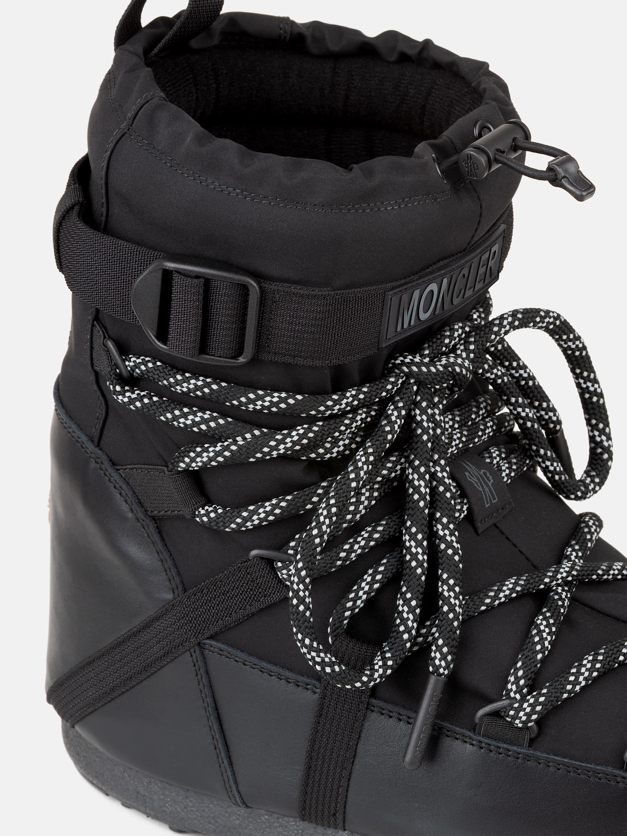 BOTTES MOON BOOT X MONCLER GRENOBLE ICON LOW NOIR