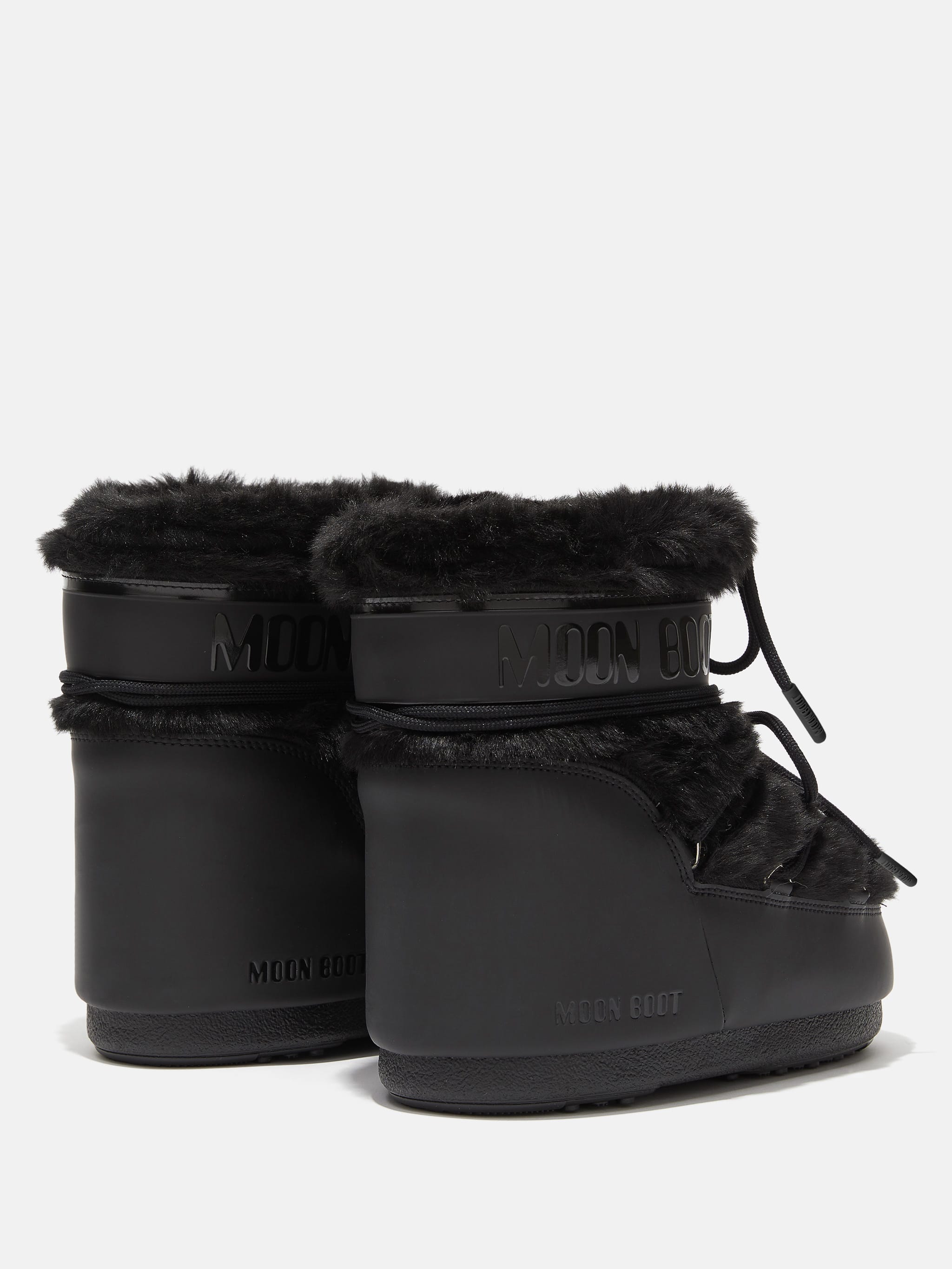 BOTTES ICON LOW NOIR EN FAUX-POIL