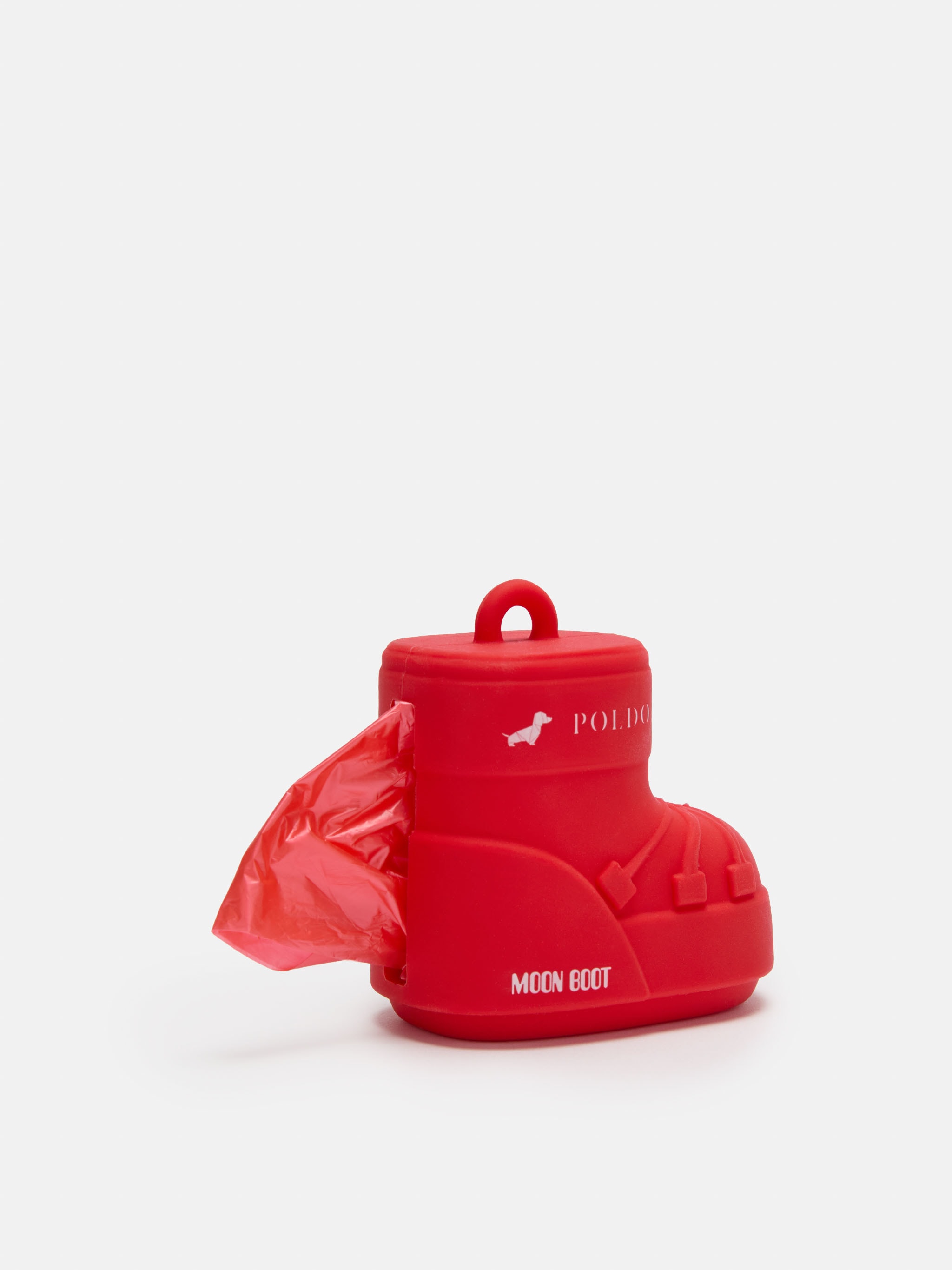 MOON BOOT X POLDO DOG COUTURE SUPPORT DE SAC À CHIEN ROUGE