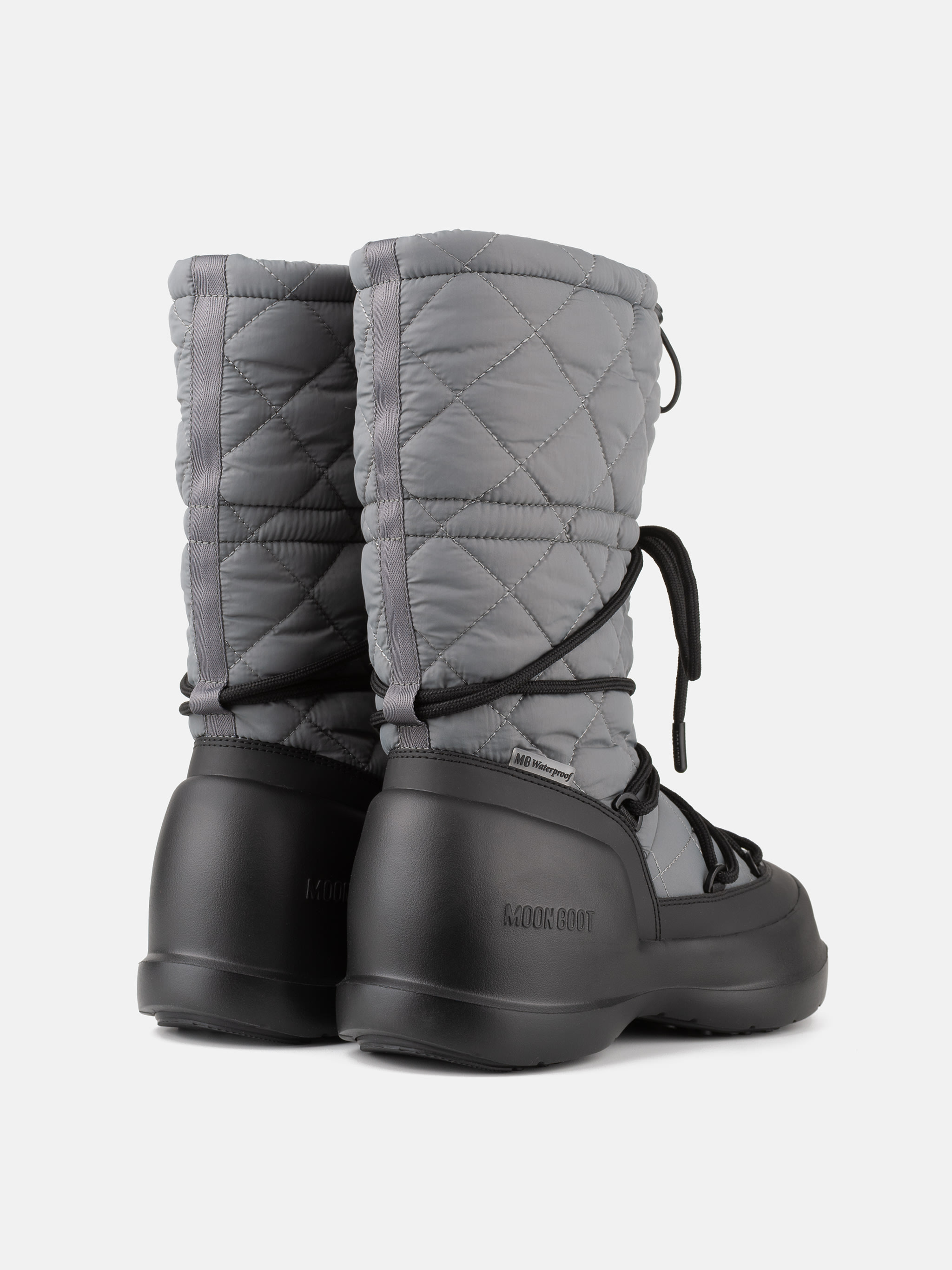 BOTTES HAUTES QUILLÉES GRIS MEZZALUNA