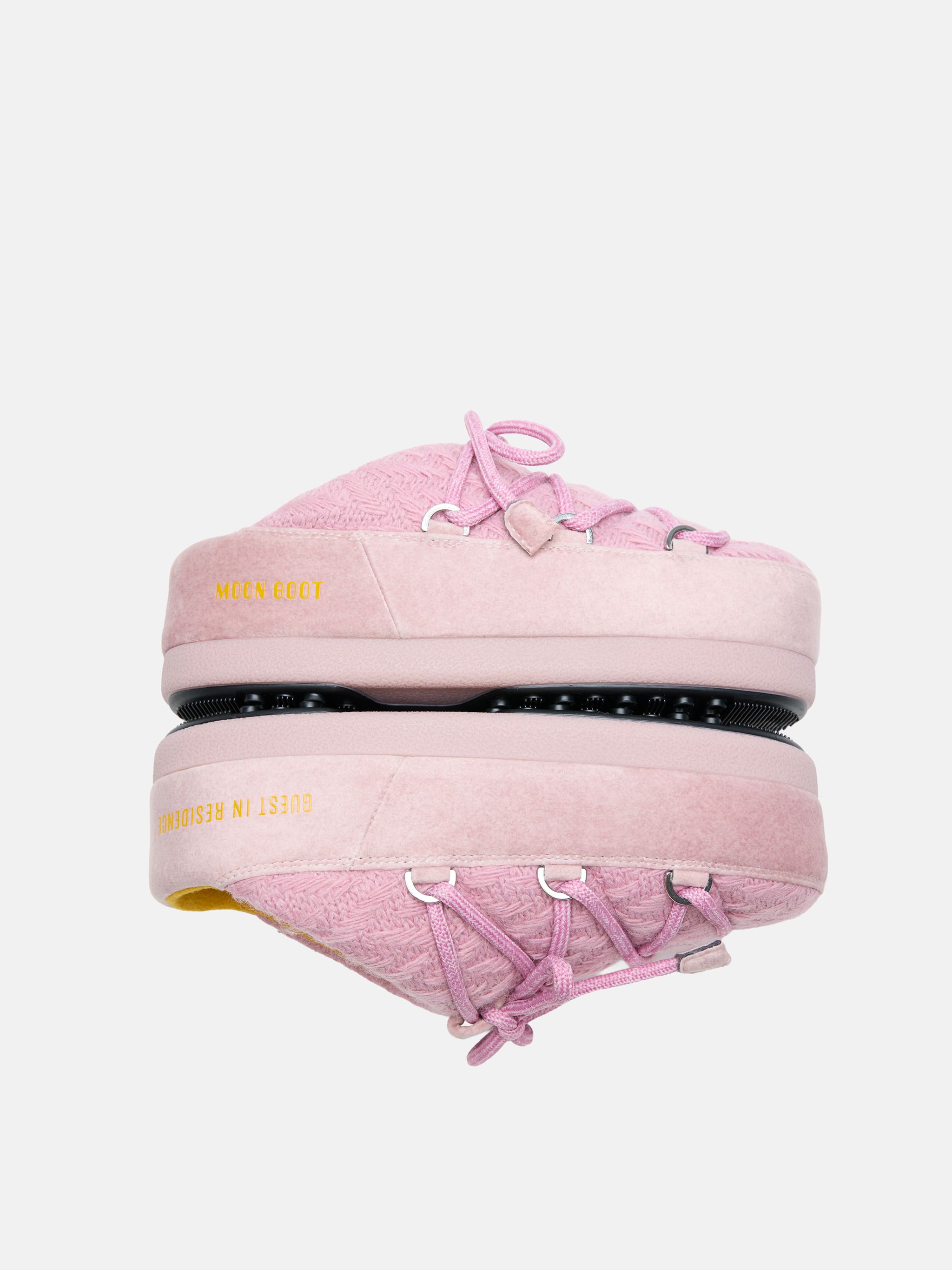 MOON BOOT X GUEST IN RESIDENCE EVX MULES CROCHET ROSE