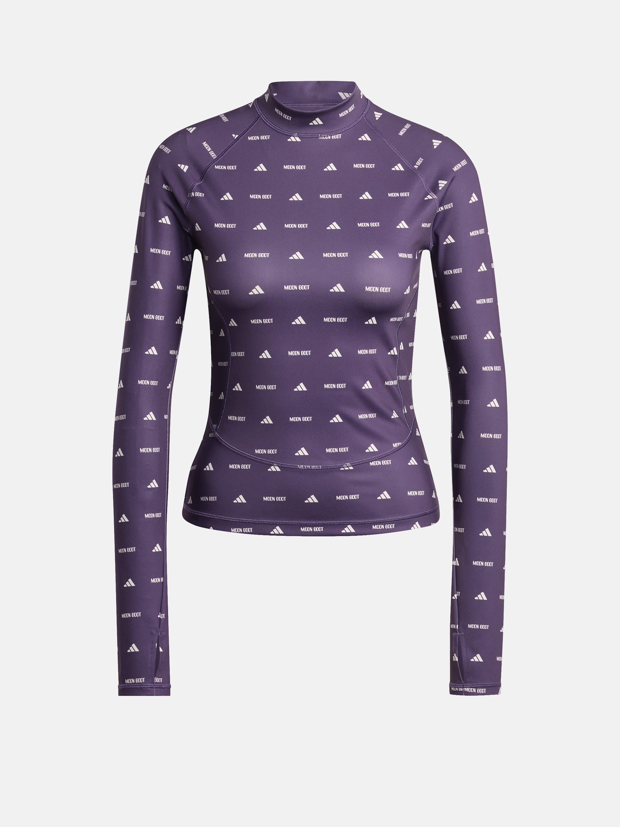 ADIDAS X MOON BOOT T-SHIRT À MANCHES LONGUES PRUNE