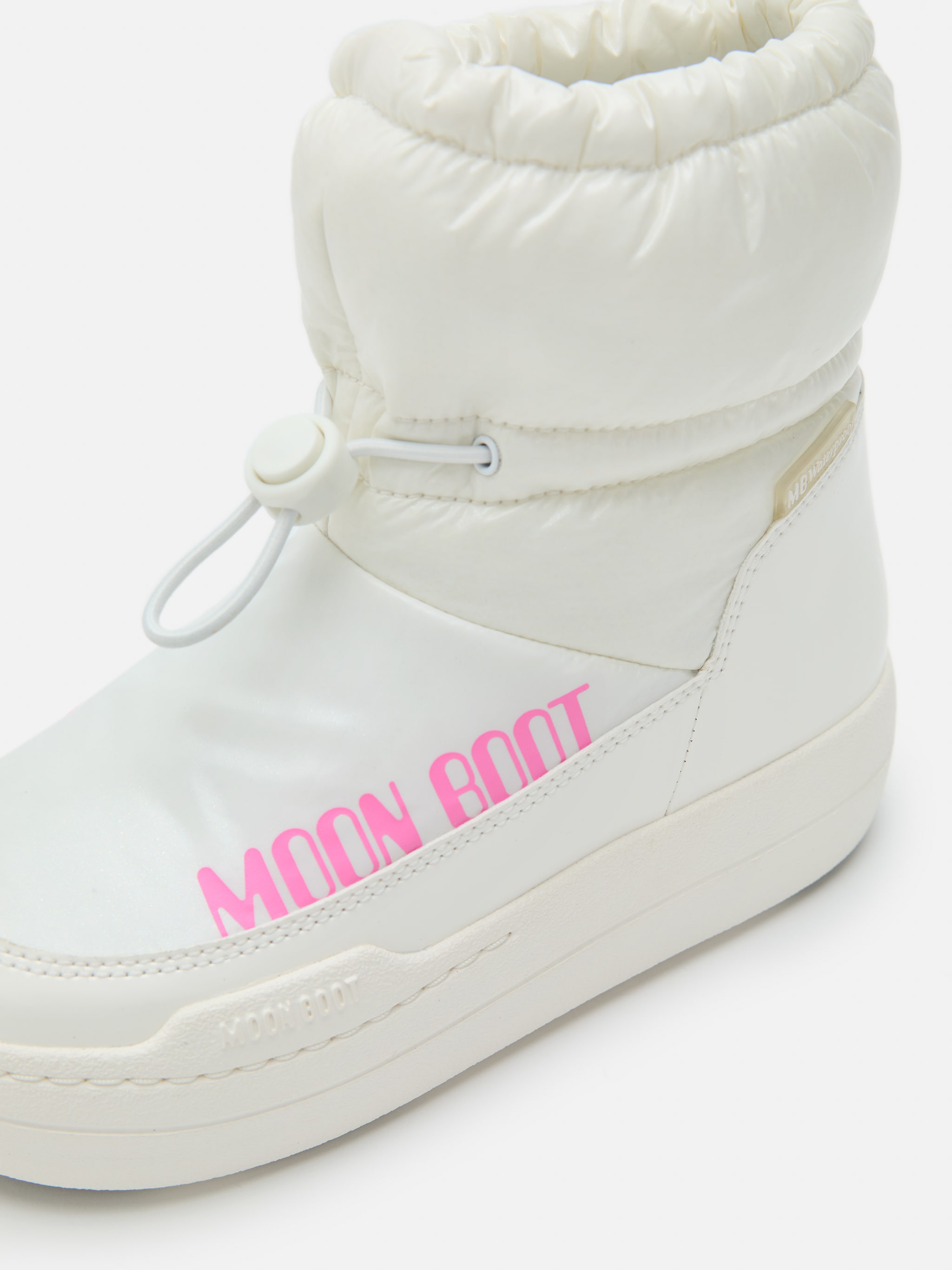 BOTTES MI-CHEVILLE JUNIOR PARK TUBE BLANC SCINTILLANT