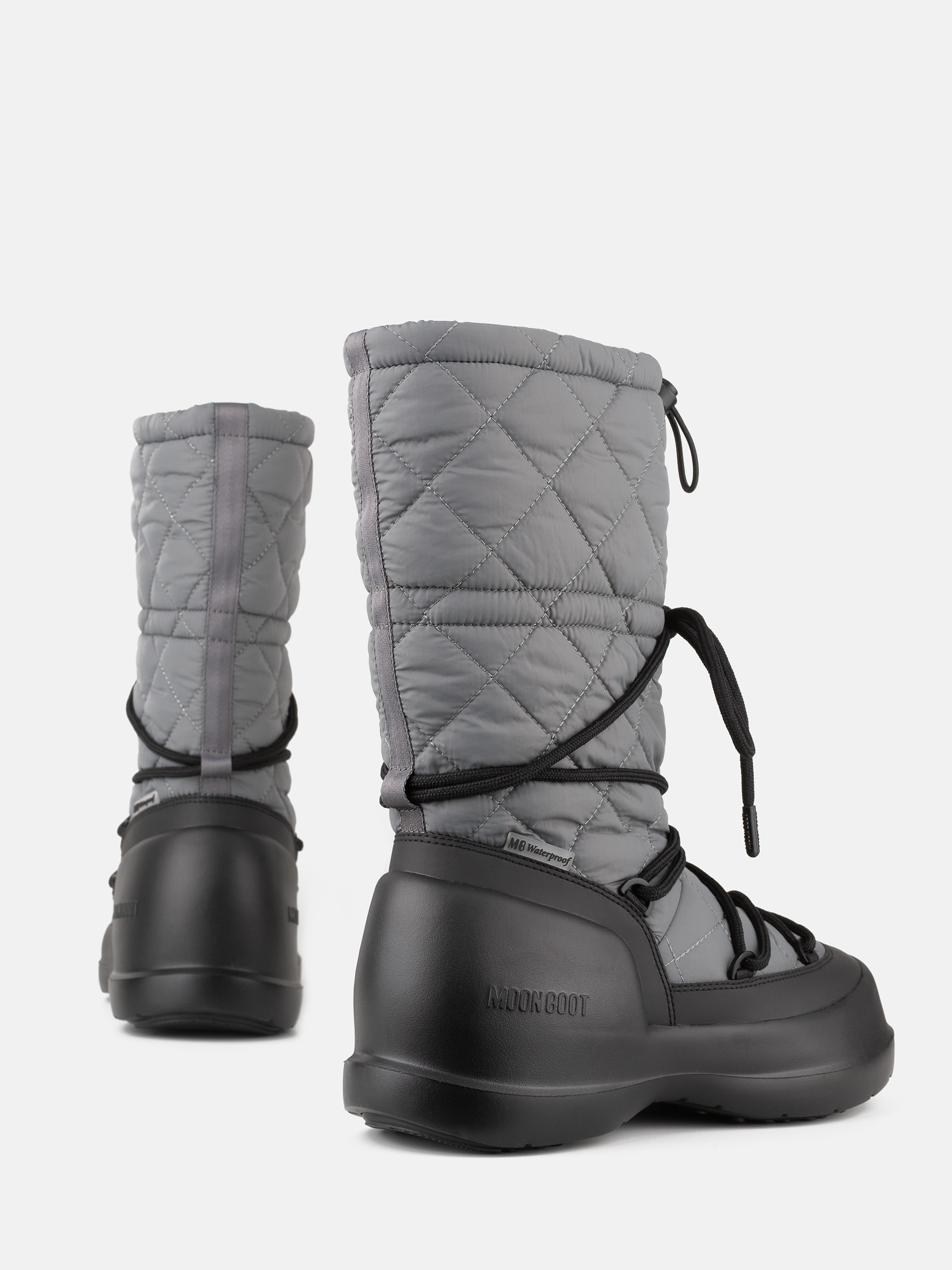 BOTTES HAUTES QUILLÉES GRIS MEZZALUNA